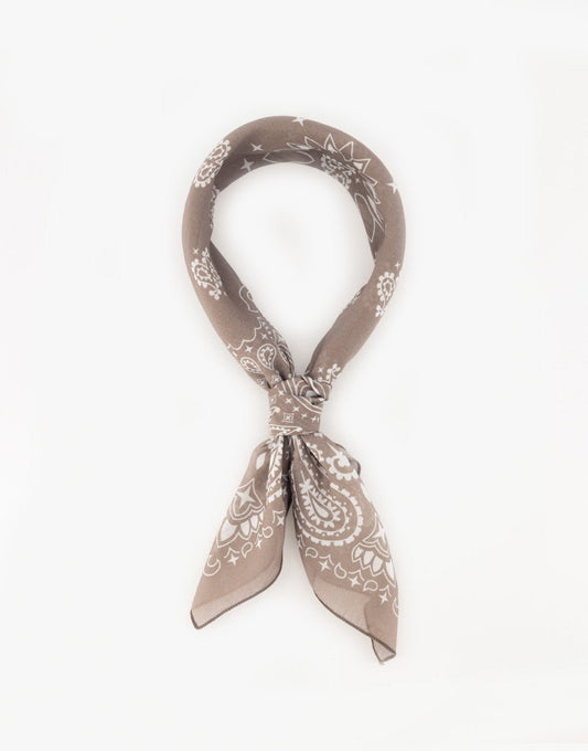 Donkertaupe Bandana - Sjaal - Olivia & Kate
