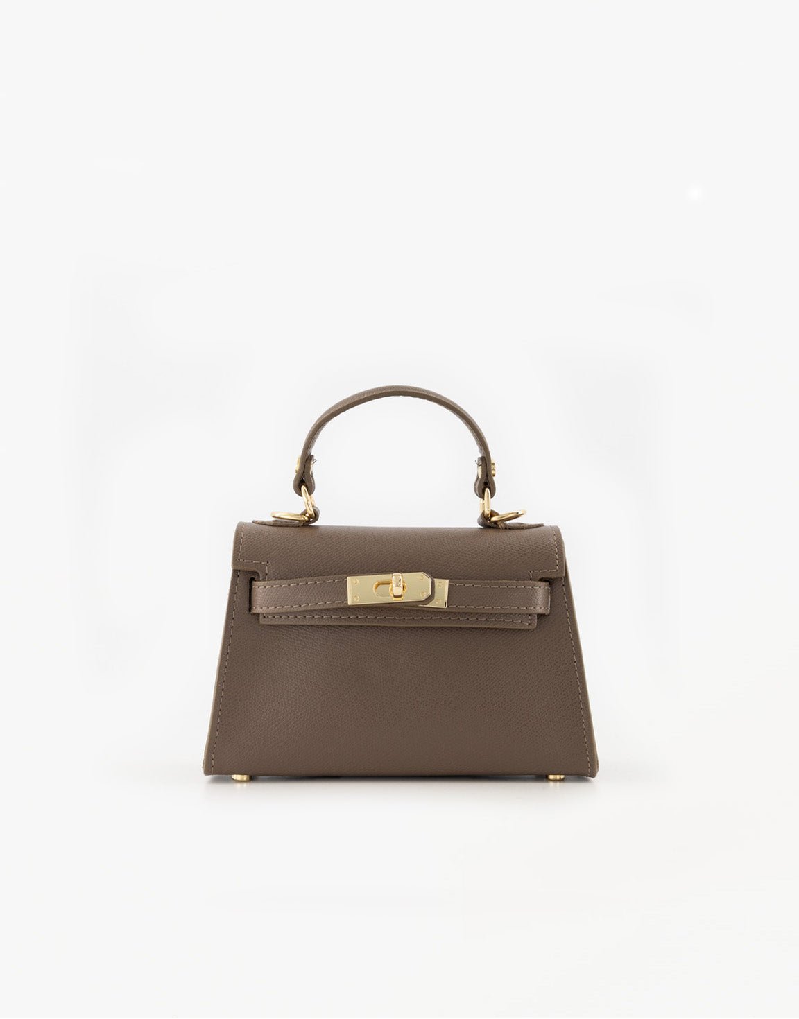Donkertaupe Gouden Detail - Tas - Olivia & Kate