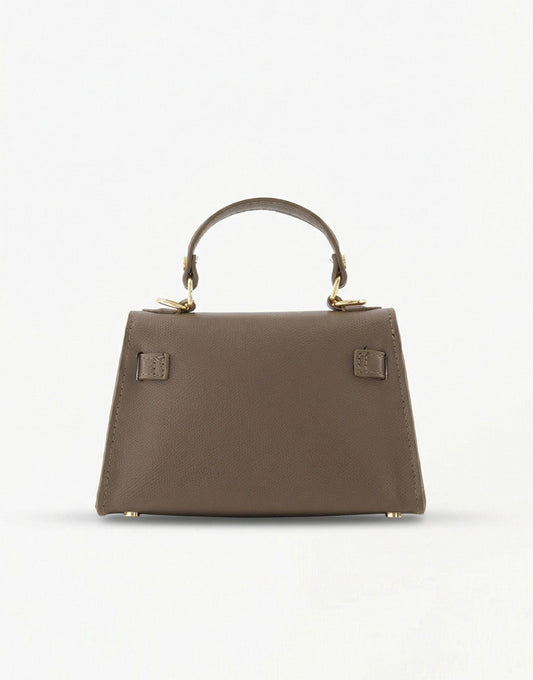 Donkertaupe Gouden Detail - Tas - Olivia & Kate
