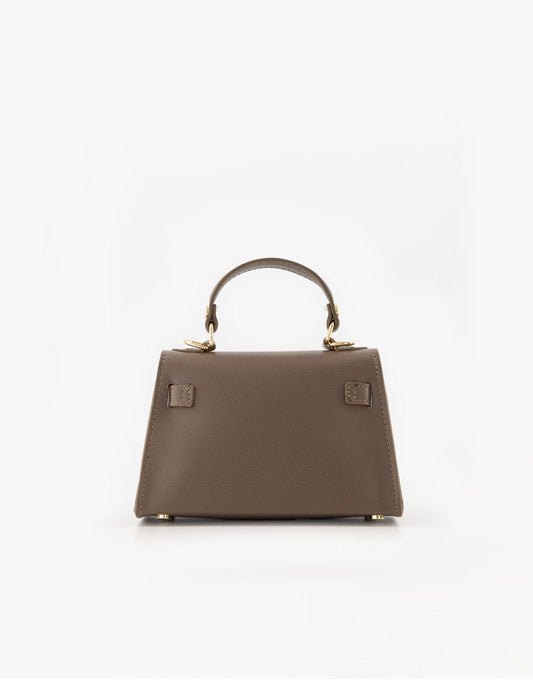 Donkertaupe Gouden Detail - Tas - Olivia & Kate