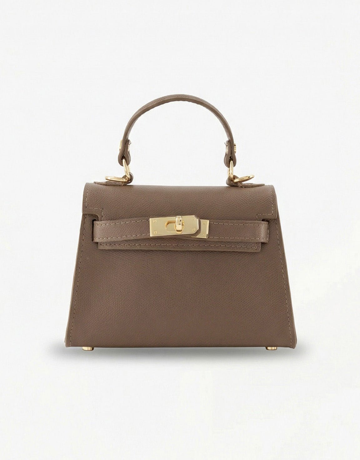 Dark Taupe Gold Midi Detail - Bag - Olivia & Kate