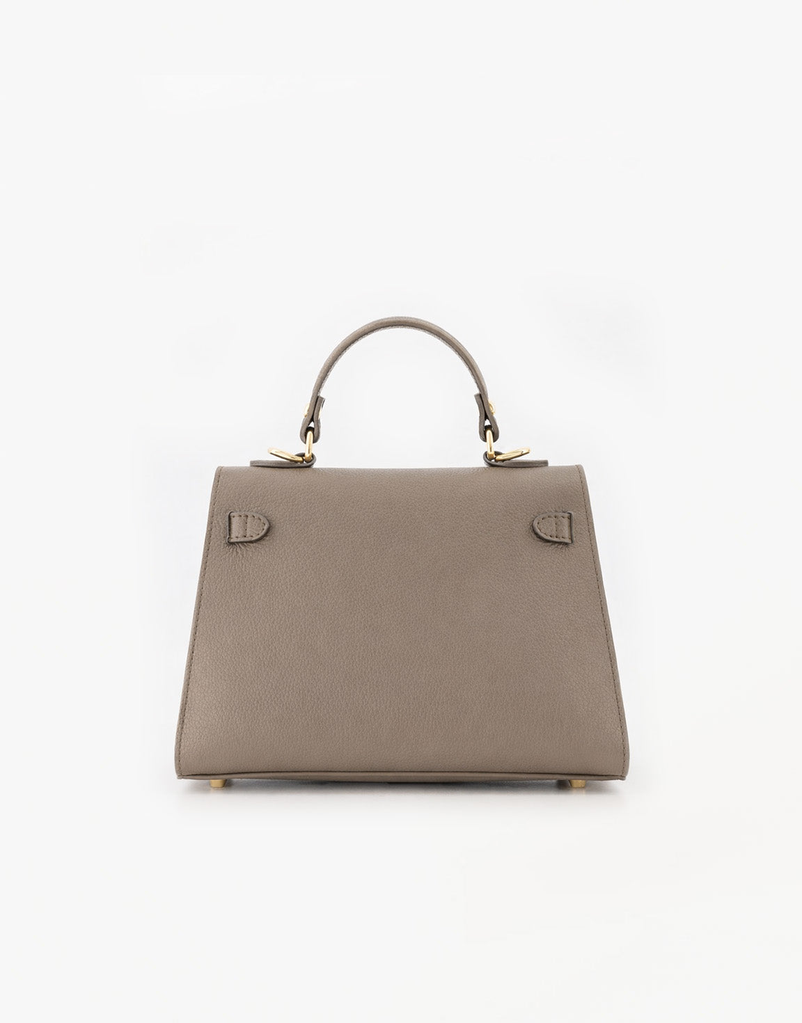Donkertaupe Gouden Midi Detail - Tas - Olivia & Kate