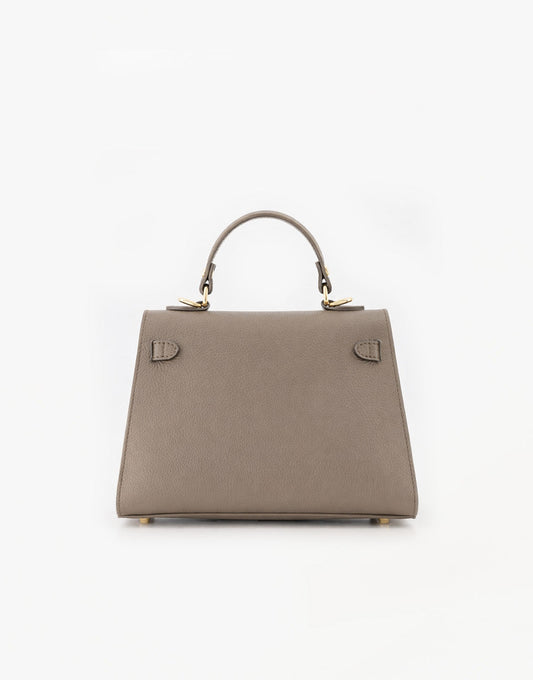 Donkertaupe Gouden Midi Detail - Tas - Olivia & Kate