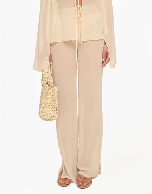 Gele Luchtige - Broek - Olivia & Kate