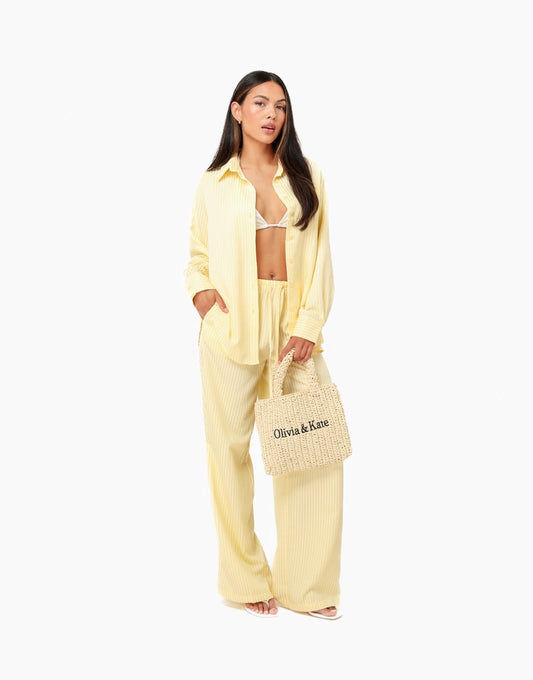 Gele Wijde Oversized - Set - Olivia & Kate