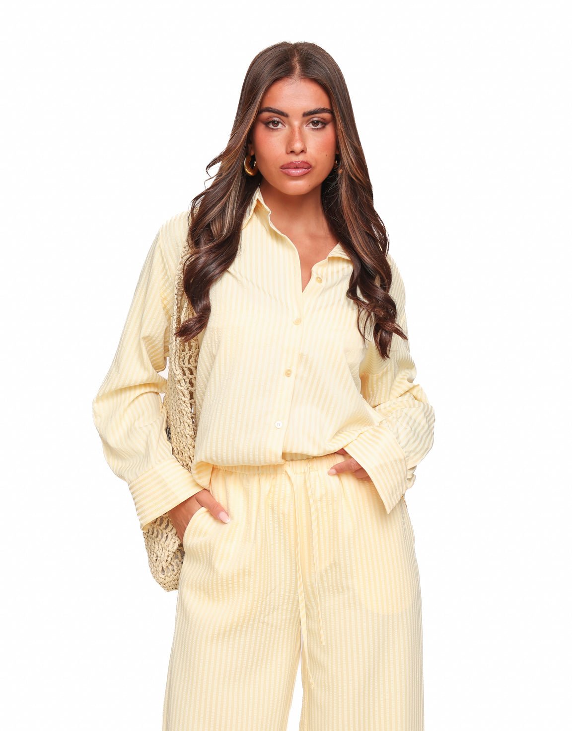 Gele Wijde Oversized - Set - Olivia & Kate