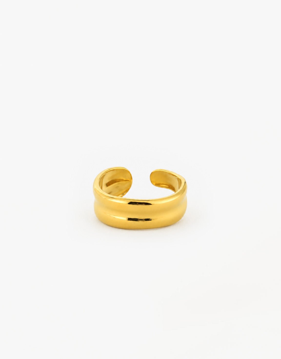 Gouden Asymmetrische - Ring - Olivia & Kate