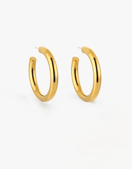 Gouden Basic 3.5cm - Oorbellen - Olivia & Kate