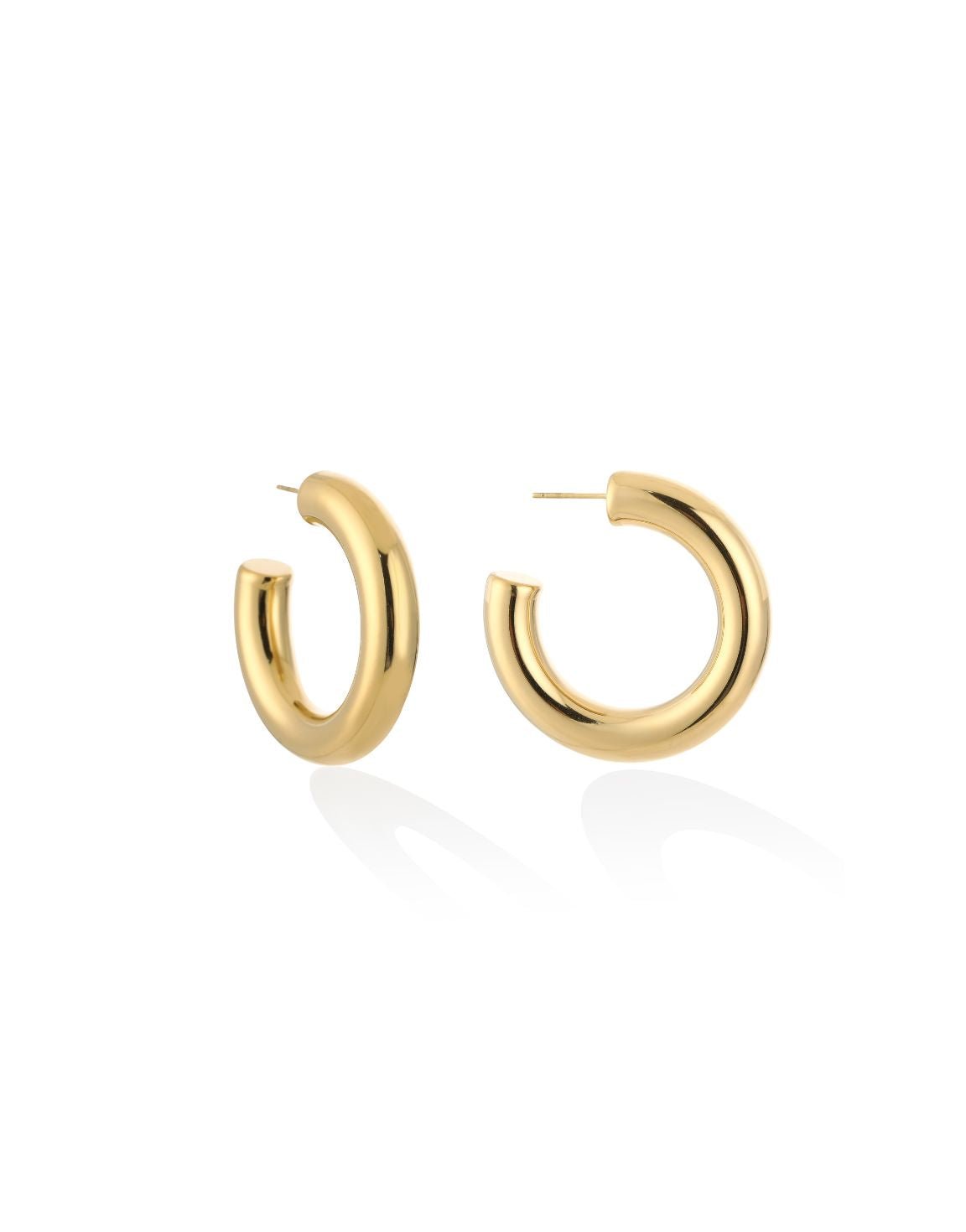 Gold Basic 3.5cm - Earrings - Olivia & Kate