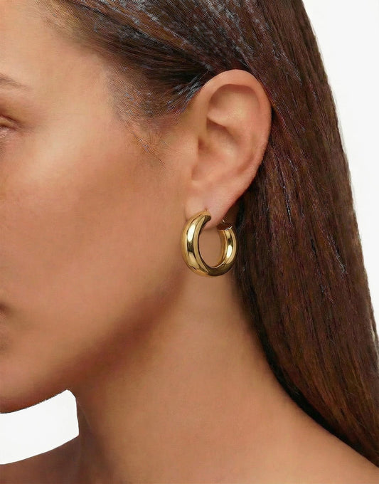 Gouden Basic 3.5cm - Oorbellen - Olivia & Kate