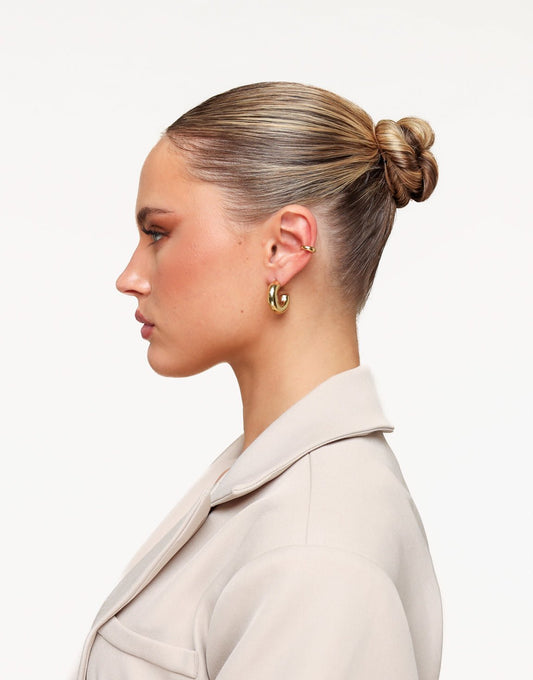 Gold Basic 3.5cm - Earrings - Olivia & Kate