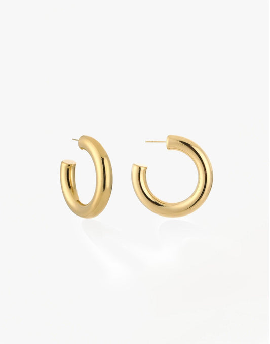 Gouden Basic 4cm - Oorbellen - Olivia & Kate