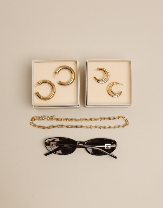 Gouden Basic 4cm - Oorbellen - Olivia & Kate