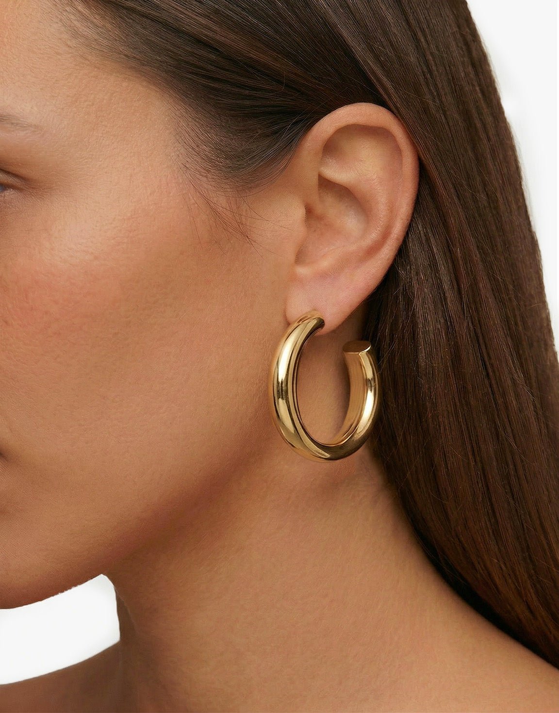 Gouden Basic 4cm - Oorbellen - Olivia & Kate