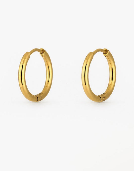 Gouden Basic Hoop - Oorbellen - Olivia & Kate