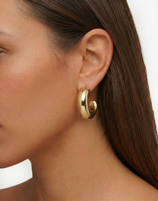 Gouden Basic Open - Oorbellen - Olivia & Kate