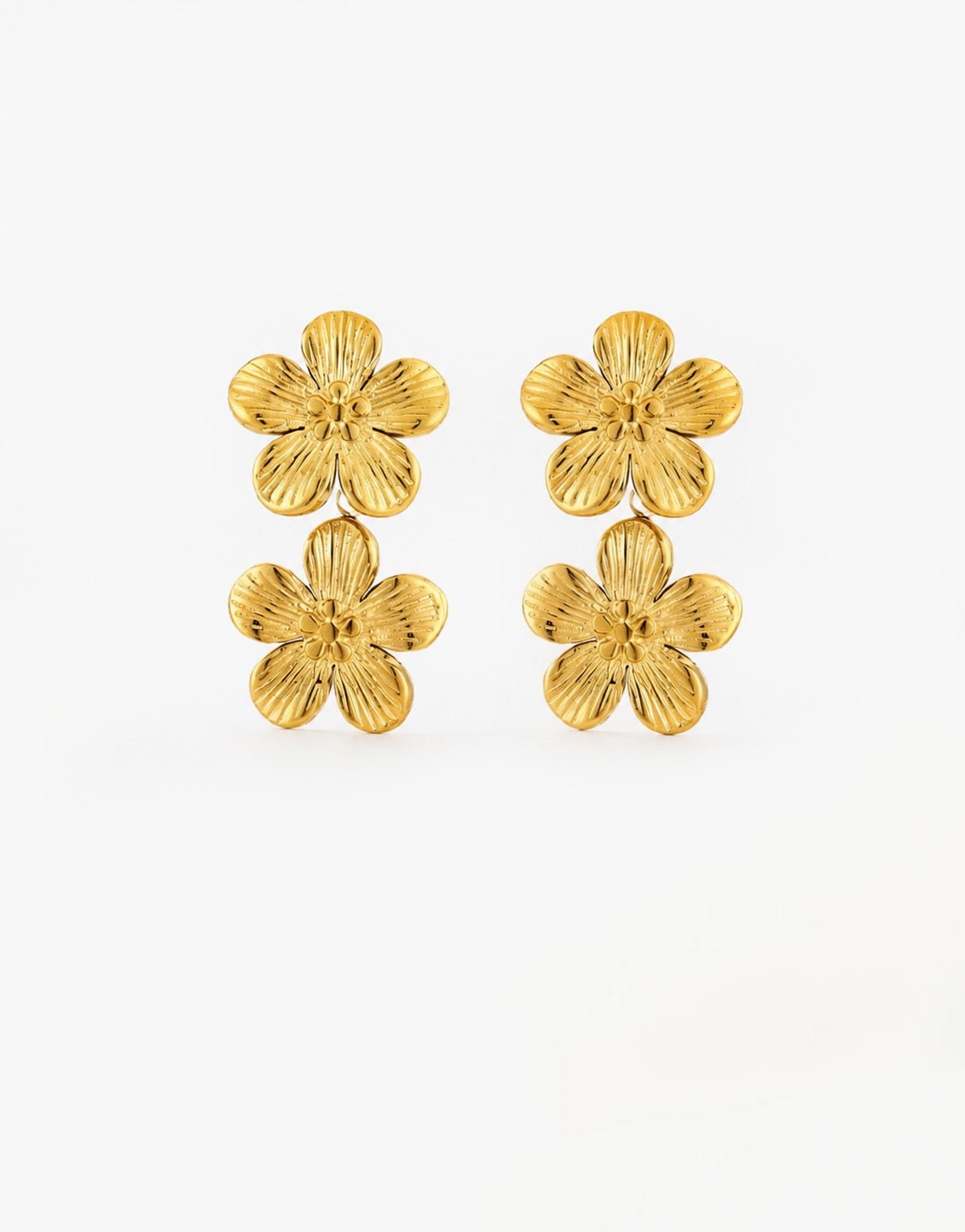 Gouden Bloemen - Oorbellen - Olivia & Kate