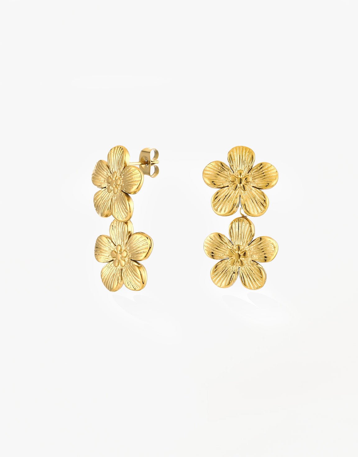 Gouden Bloemen - Oorbellen - Olivia & Kate