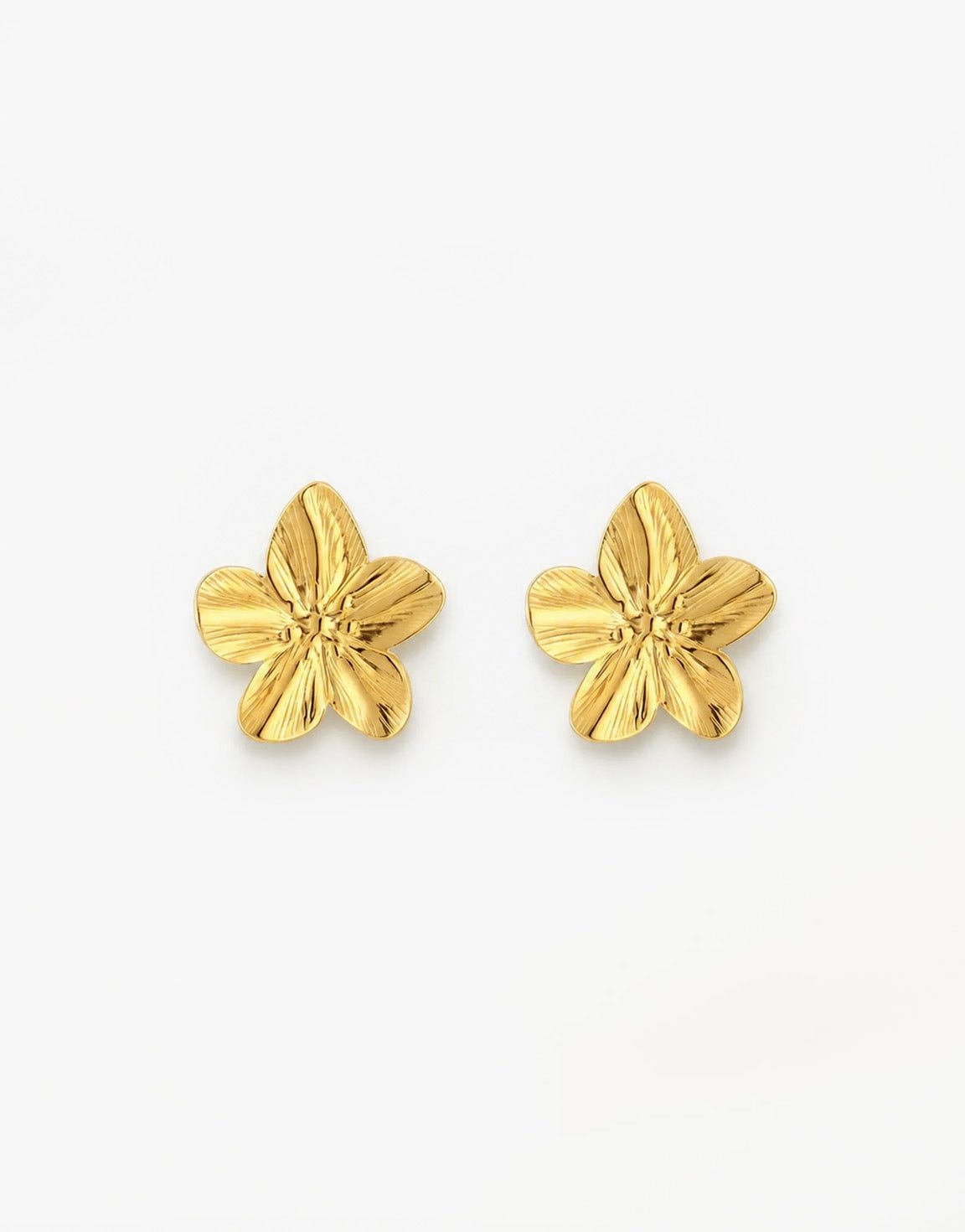 Gouden Bloemen Statement - Oorbellen - Olivia & Kate
