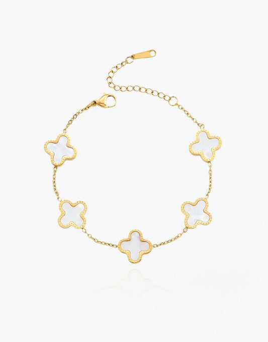 Gouden Bloemvormige - Armband - Olivia & Kate