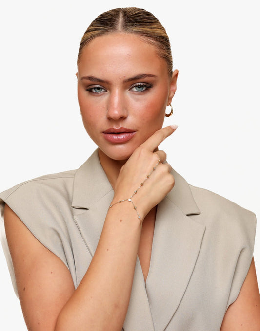 Gouden Diamand Hand - Sieraad - Olivia & Kate