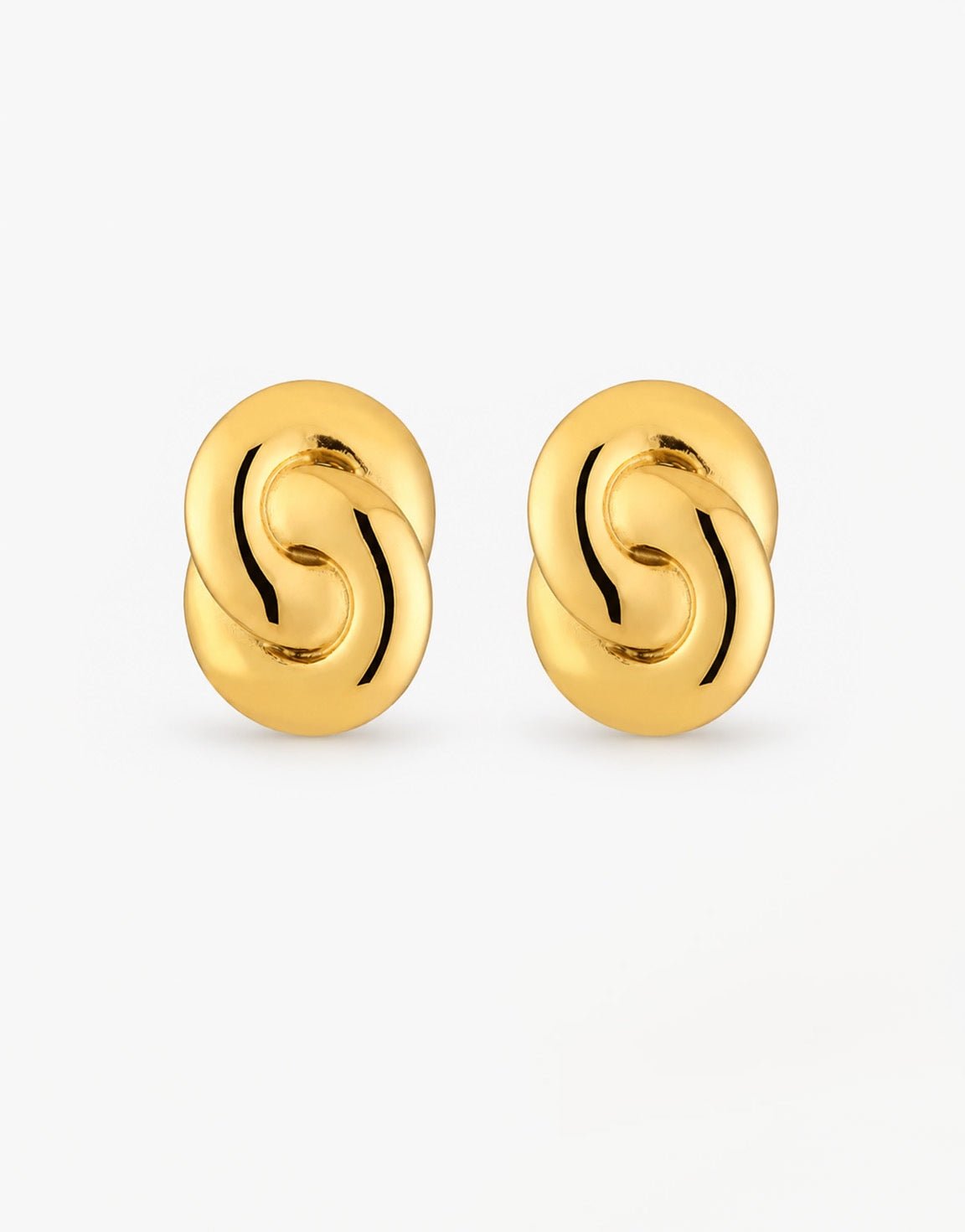 Gouden Gekrulde Statement - Oorbellen - Olivia & Kate