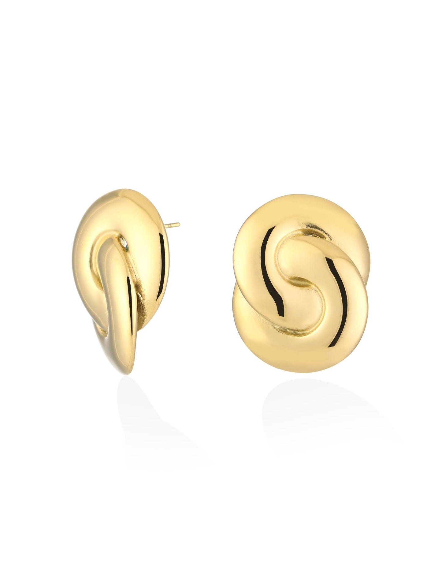 Gouden Gekrulde Statement - Oorbellen - Olivia & Kate
