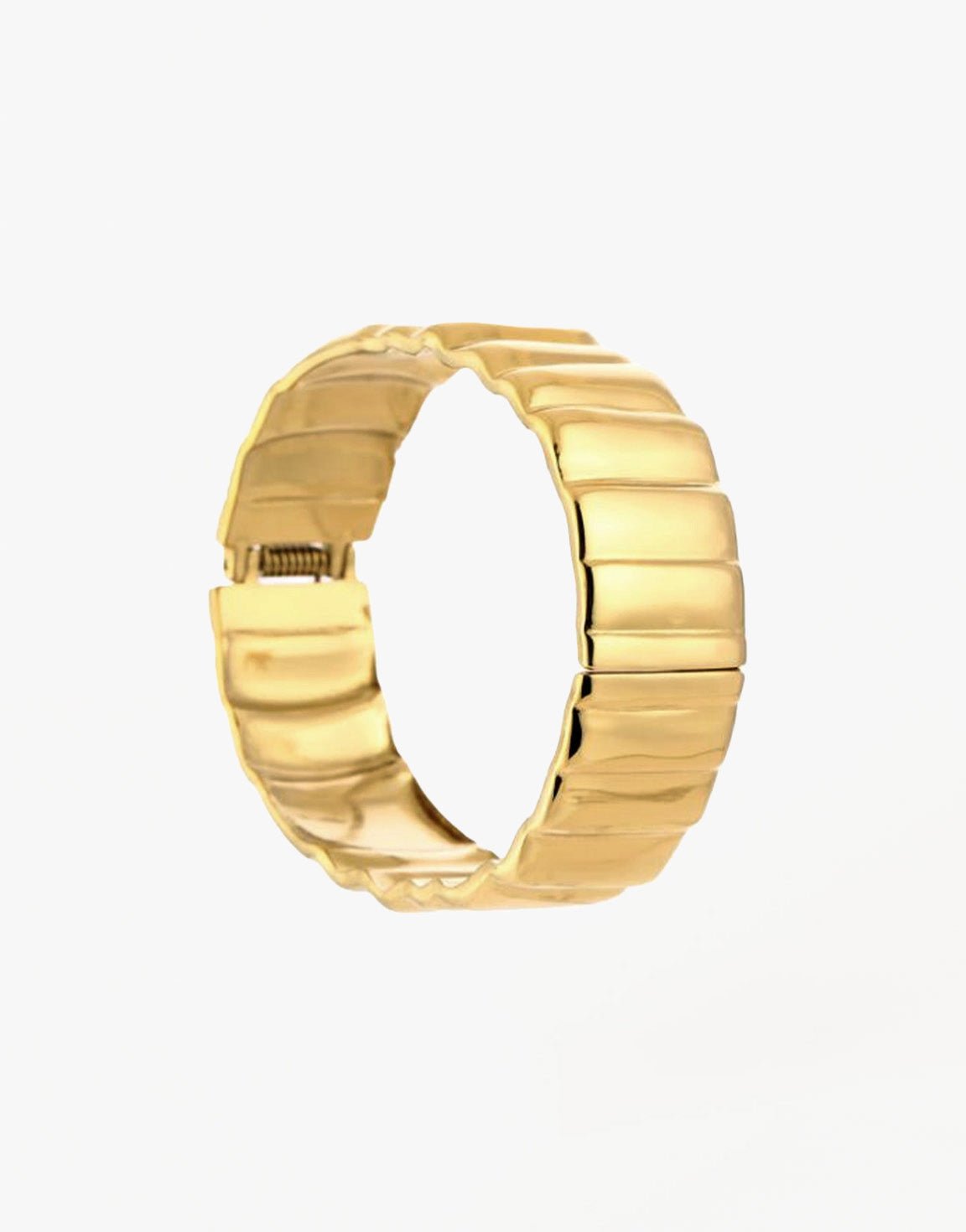 Gouden Grote Details Bangle - Armband - Olivia & Kate