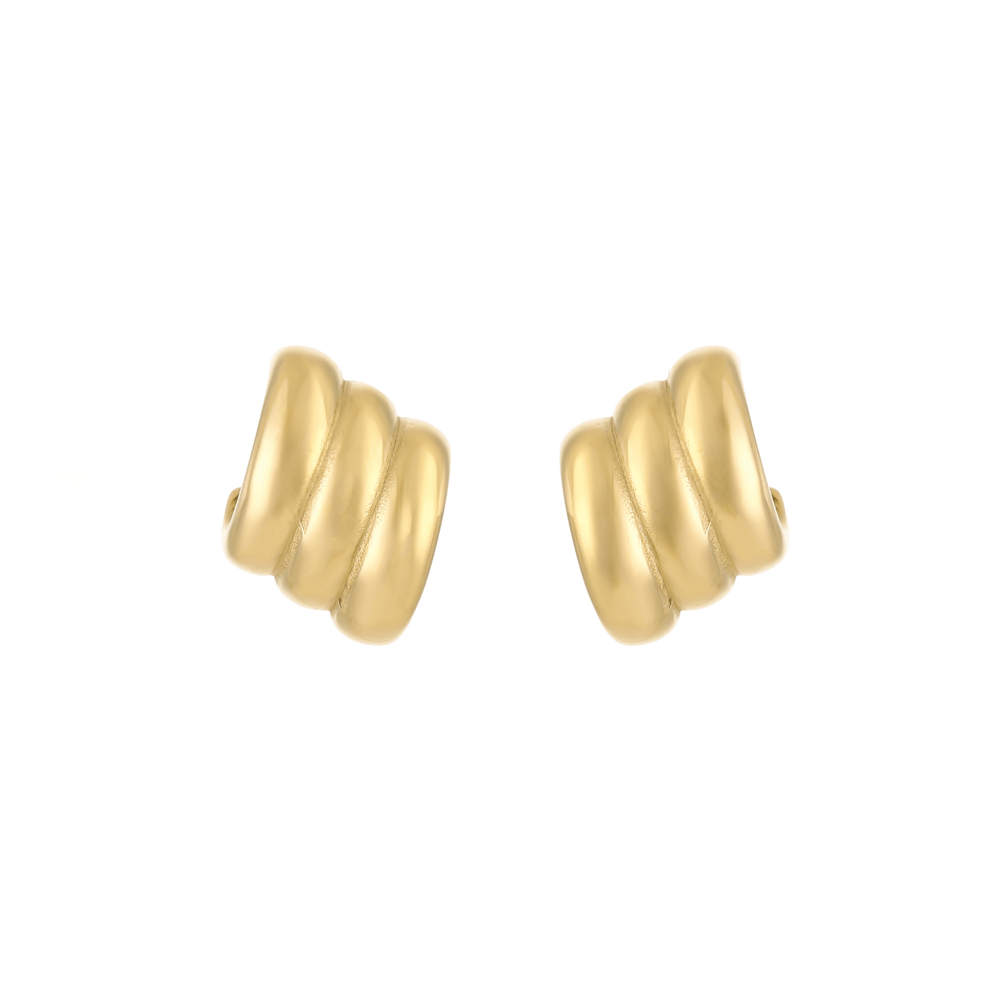 Gouden Grote Dubbele Ring - Oorbellen - Olivia & Kate