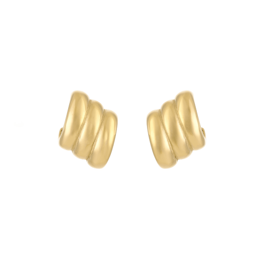 Gouden Grote Dubbele Ring - Oorbellen - Olivia & Kate