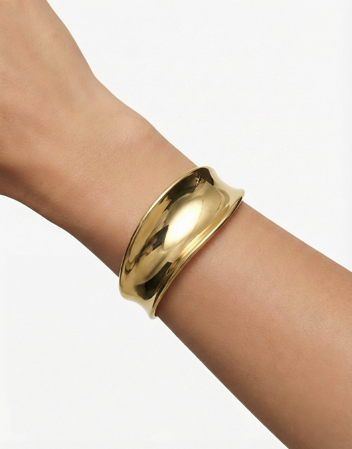 Gouden Grote Organische - Armband - Olivia & Kate