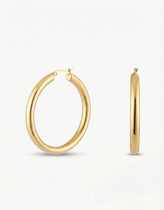 Gold Large Ring - Earrings - Olivia & Kate