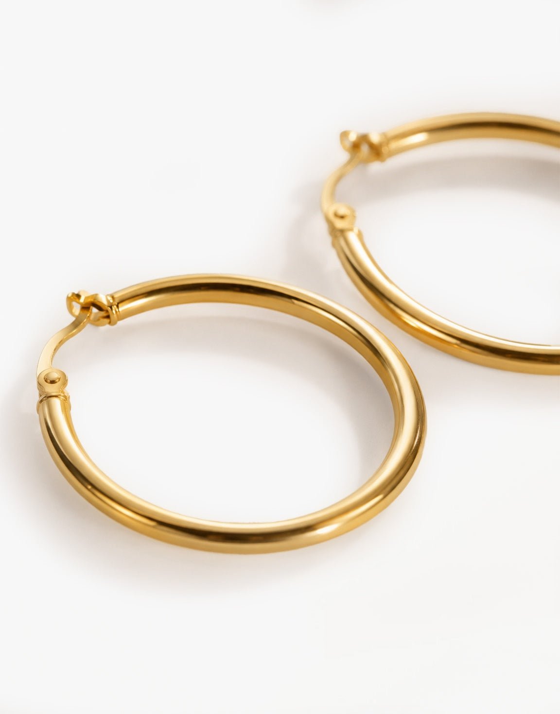 Gouden Grote Ronde Ring - Oorbellen - Olivia & Kate