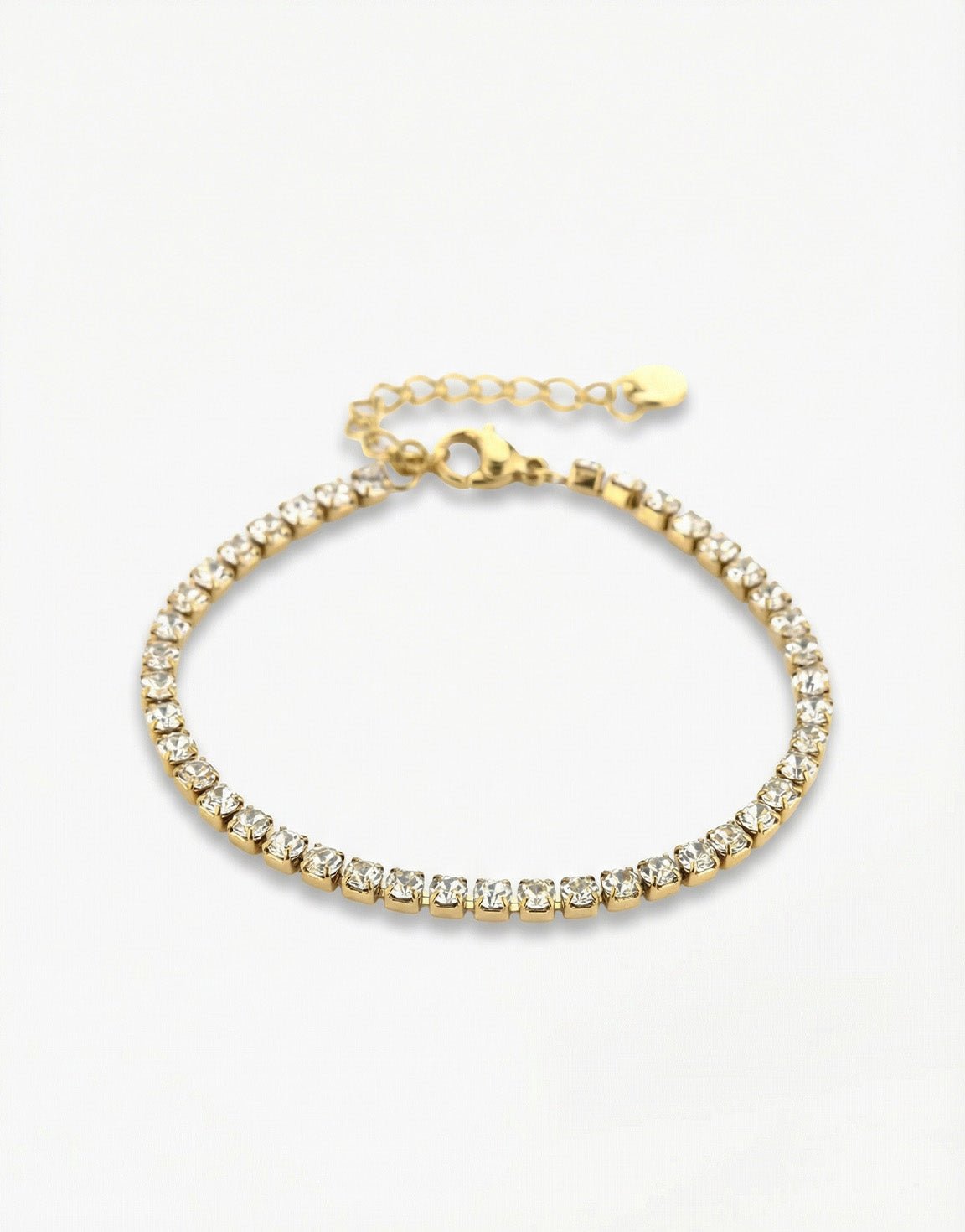 Gouden Grote Tennis - Armband - Olivia & Kate