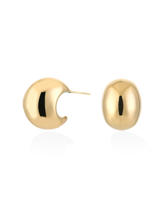 Gouden Middel Statement - Oorbellen - Olivia & Kate