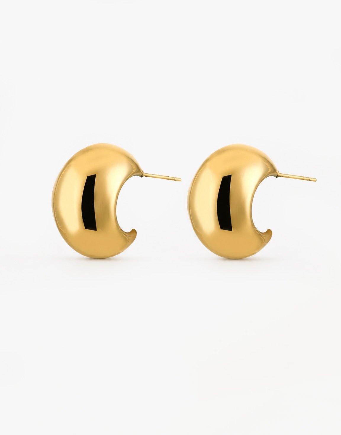 Gouden Middel Statement - Oorbellen - Olivia & Kate