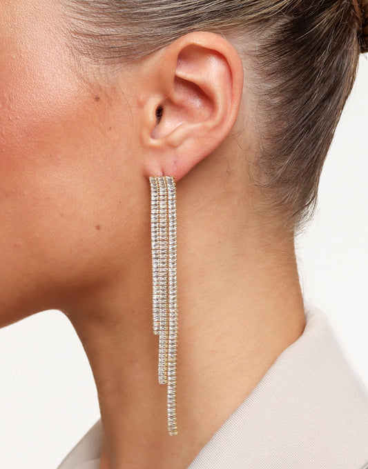 Gouden Multi Strass Stenen - Oorbellen - Olivia & Kate