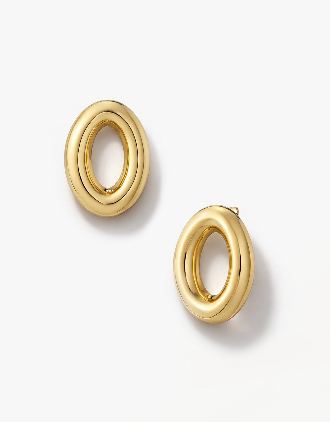Gouden Open Ovale - Oorbellen - Olivia & Kate
