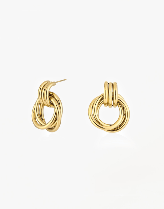 Gouden Opvallende Ring - Oorbellen - Olivia & Kate