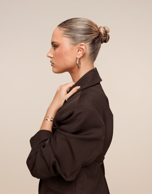 Gouden Organische - Oorbellen - Olivia & Kate