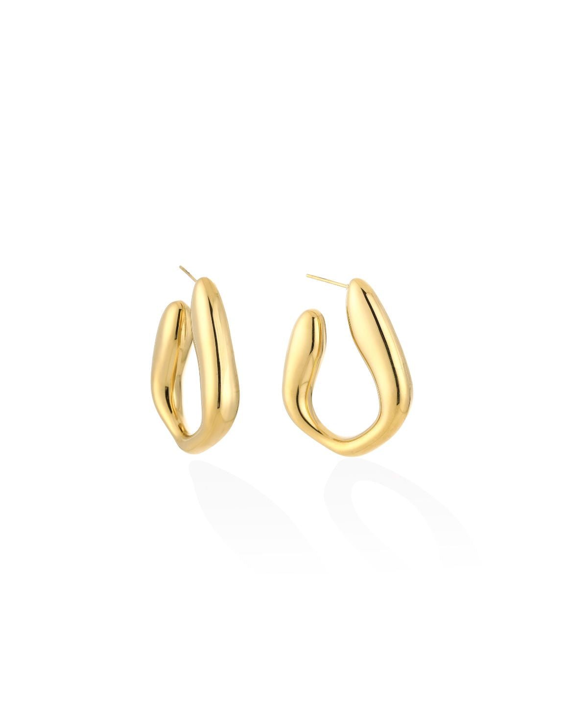 Gouden Organische - Oorbellen - Olivia & Kate