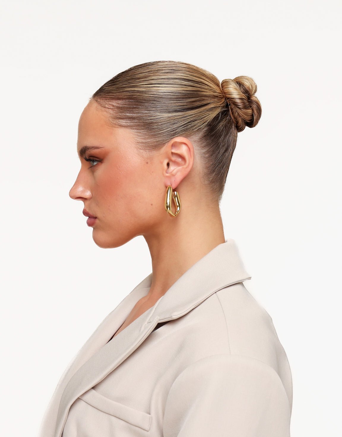 Gouden Organische - Oorbellen - Olivia & Kate