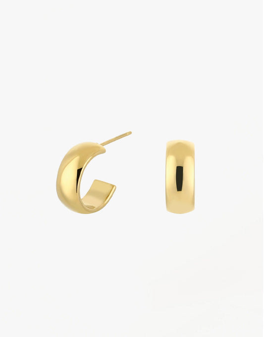 Gouden Platte Basic Open - Oorbellen - Olivia & Kate