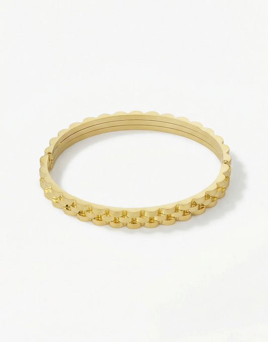 Gouden Schakel Bangle - Armband - Olivia & Kate