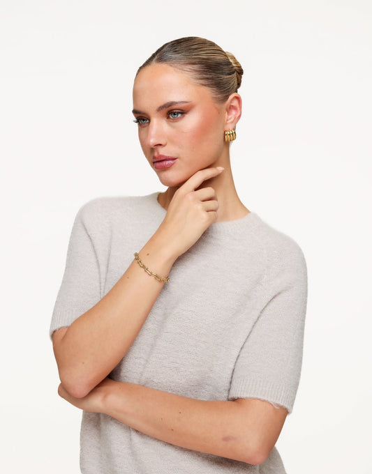 Gouden Schakel Detail - Armband - Olivia & Kate