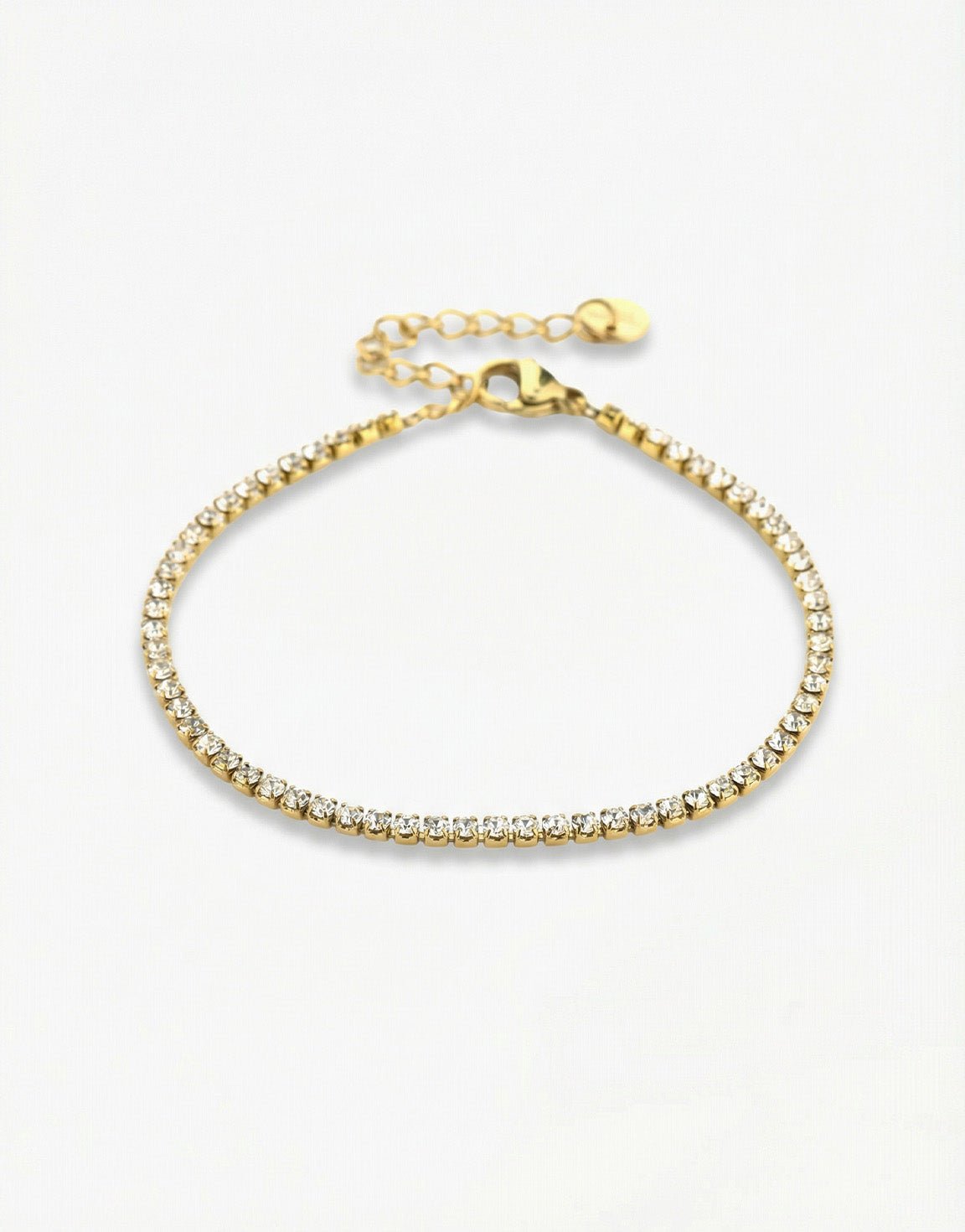 Gouden Smalle Zirkonia Tennis - Armband - Olivia & Kate