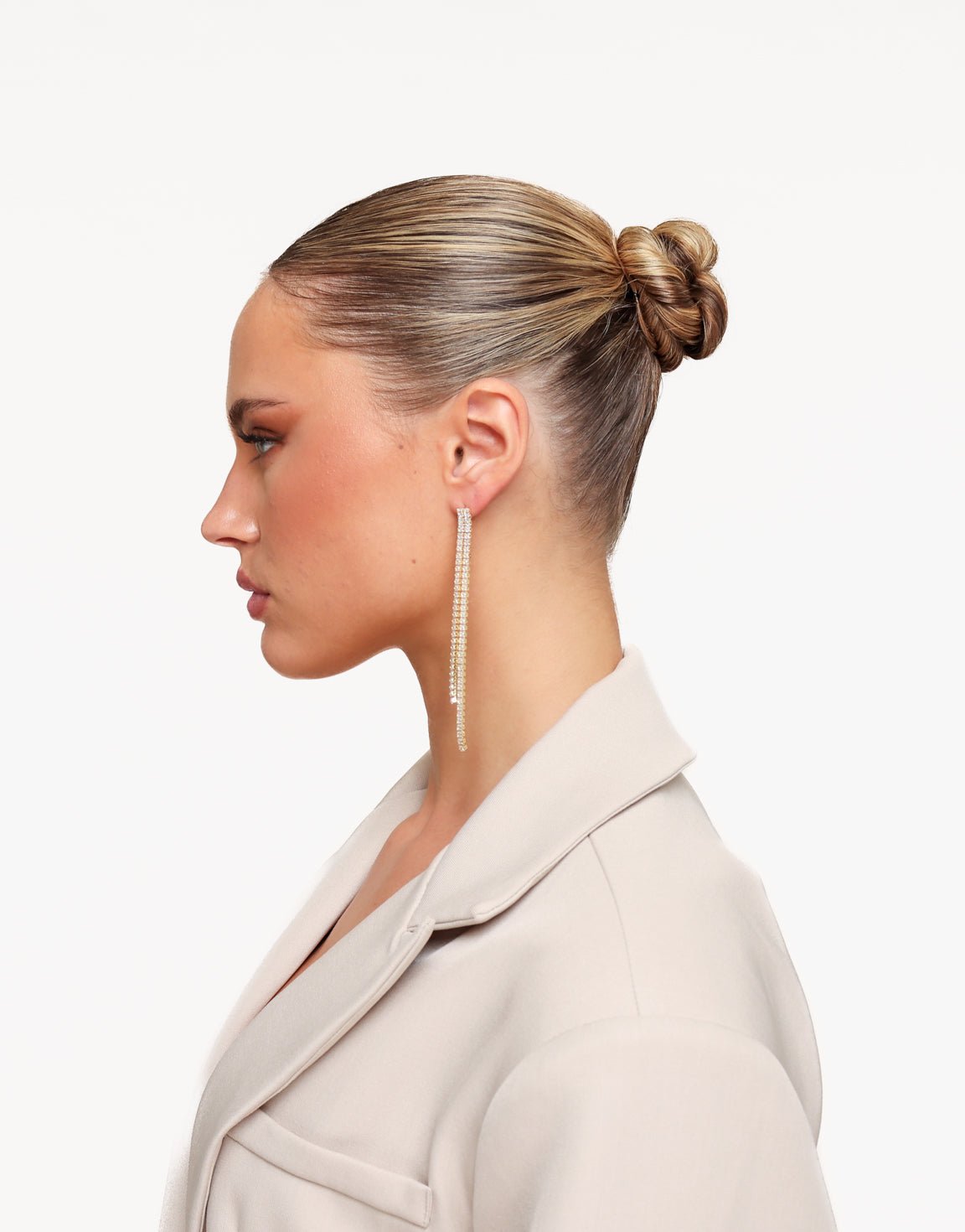 Gouden Strass Stenen - Oorbellen - Olivia & Kate