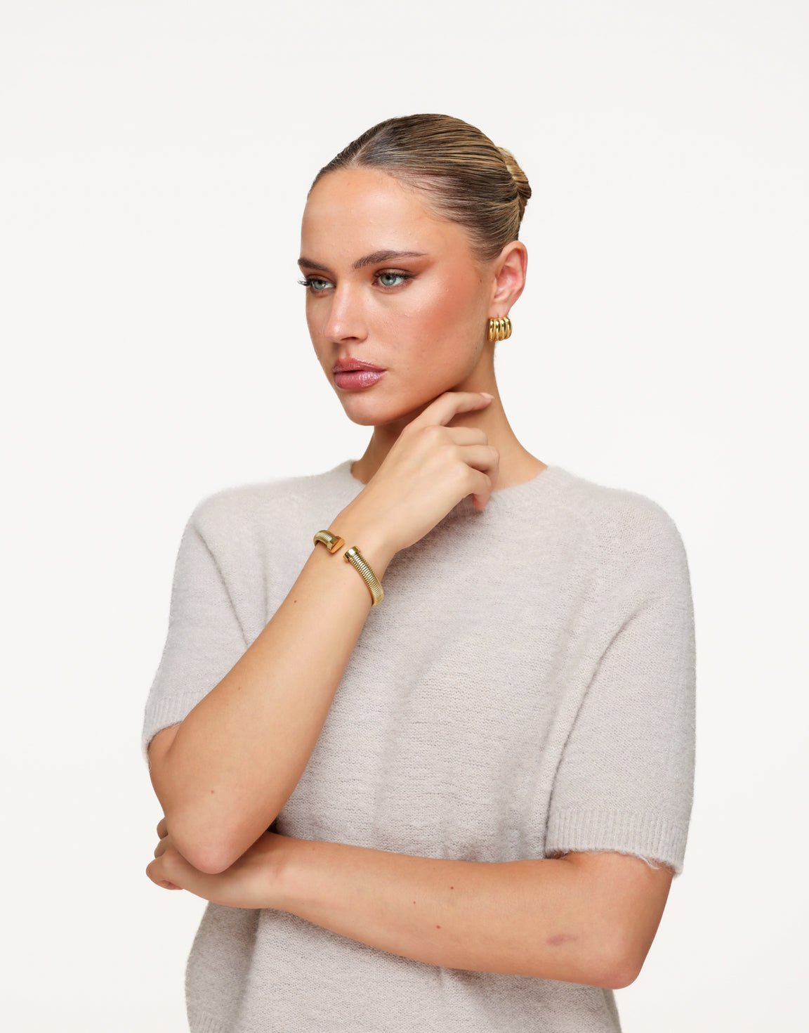 Gouden Stretchy Bangle - Armband - Olivia & Kate