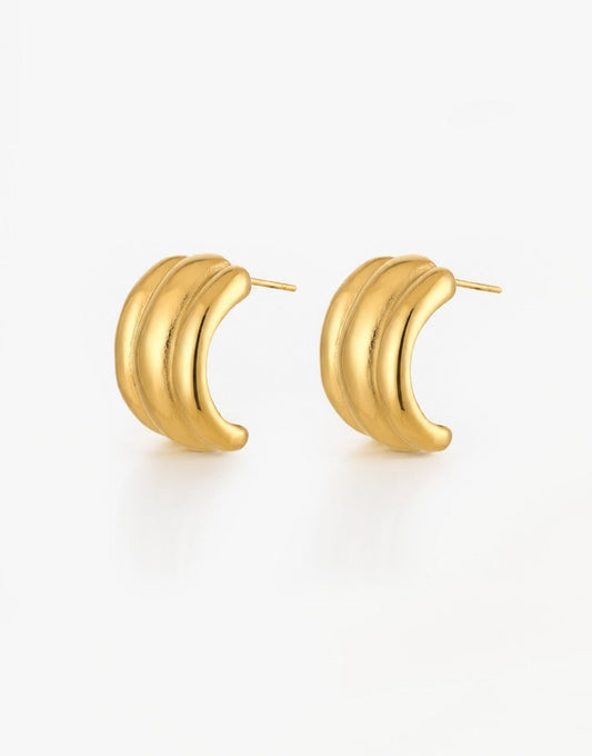 Gouden Triple Statement - Oorbellen - Olivia & Kate