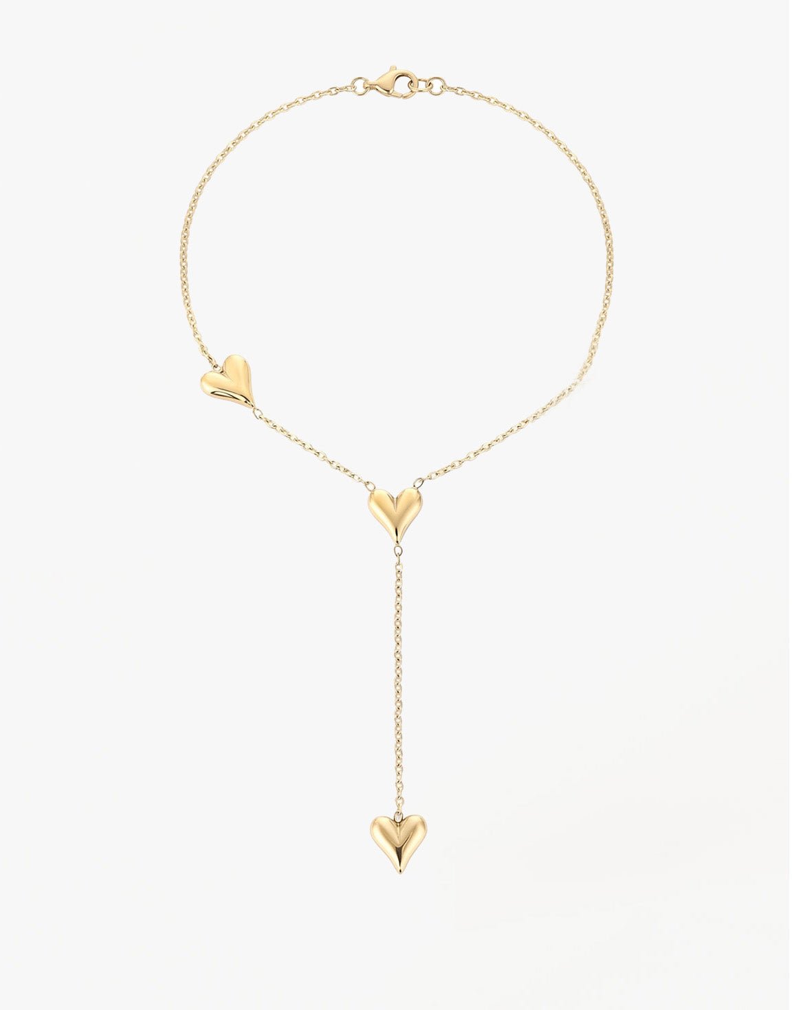 Gouden Verlengde Hartjes - Ketting - Olivia & Kate